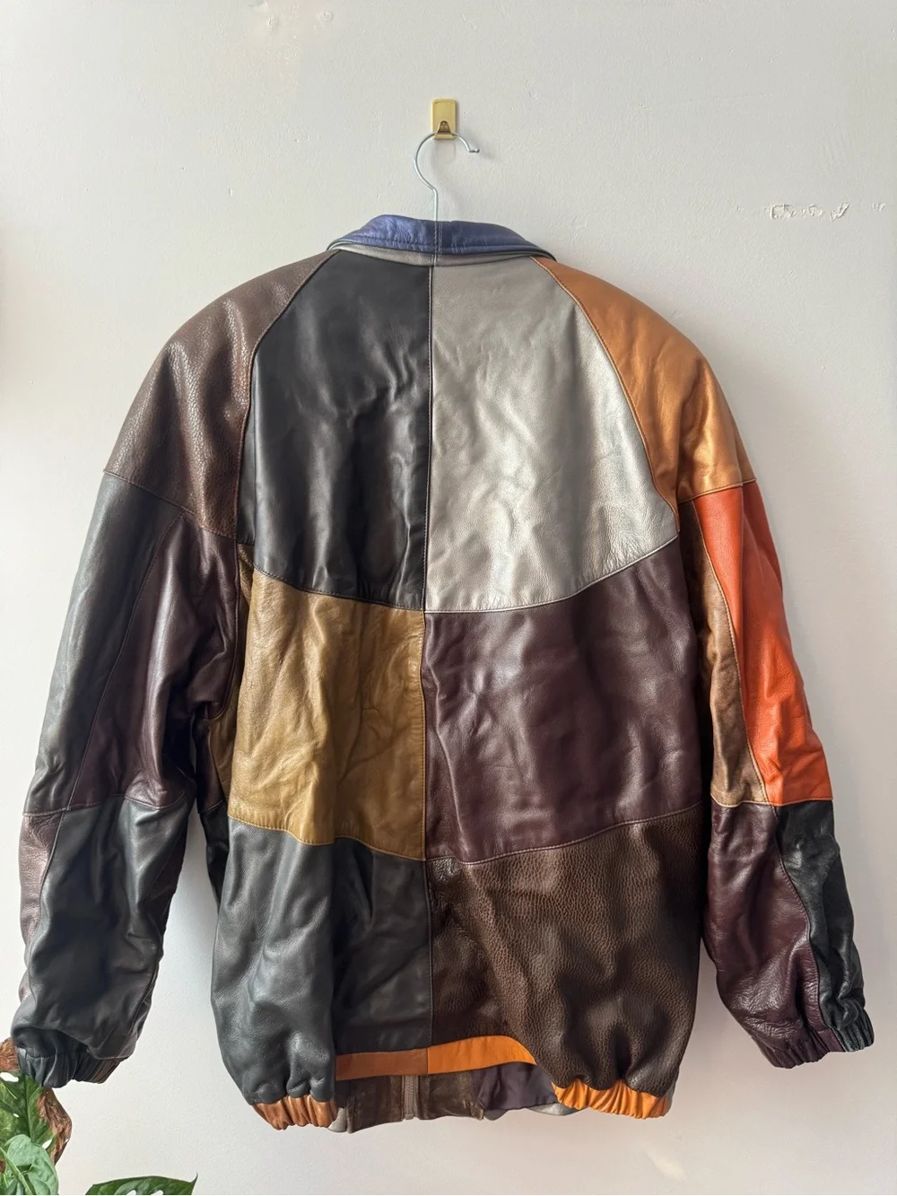 Vintage Pell’ Italia By Sandro Leather Patchwork Jacket - Made in USA